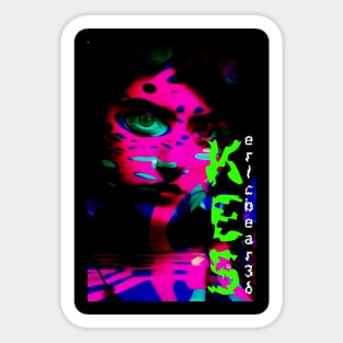 Seductive sk8 girl Sticker